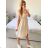 Women's Long Summer Short Sleeve Dress (S/M ONE SIZE) ITALIAN FASHION IMC23300 -   light mint -   M / L