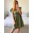 Women's Long Summer Short Sleeve Dress (S/M ONE SIZE) ITALIAN FASHION IMC23300 -   light mint -   M / L
