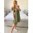 Women's Long Summer Short Sleeve Dress (S/M ONE SIZE) ITALIAN FASHION IMC23300 -   light mint -   M / L
