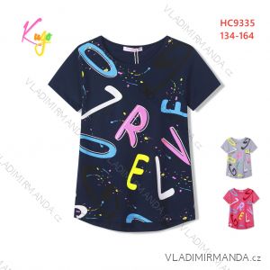 Kurzarm-T-Shirt für Mädchen (134-164) KUGO FL1209