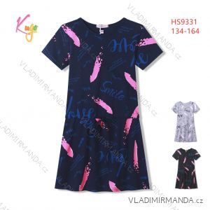Šaty krátký rukáv dorost dívčí (134-164) KUGO HS9331