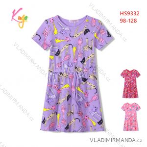 Šaty krátky rukáv detské dievčenské (98-128) KUGO HS9332