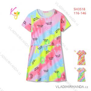 Šaty krátky rukáv detské dorast dievčenské (116-146) KUGO SH3518
