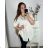 Women's Plus Size Long Sleeve Shirt (3XL/4XL ONE SIZE) ITALIAN FASHION IMWQ233259