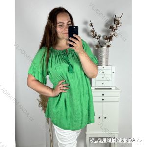 Tunika krátky rukáv dámska nadrozmer (3XL/4XL ONE SIZE) TALIANSKA MÓDA IMWQ24086