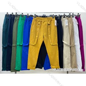Kalhoty strečové dámské nadrozměr (48/50 ONE SIZE) ITALSKÁ MODA IM424TURIN