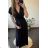 Summer short sleeve summer dress (S / M ONE SIZE) ITALIAN FASHION IMWY21019 black