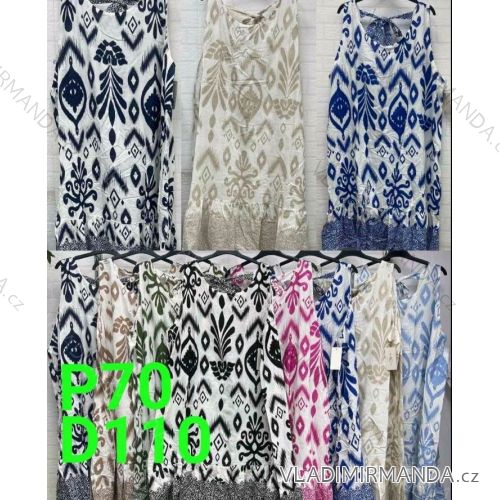 Women's Plus Size Oversize Short Sleeve Tunic (42/58 ONE SIZE) ITALIAN FASHION IMBM24053