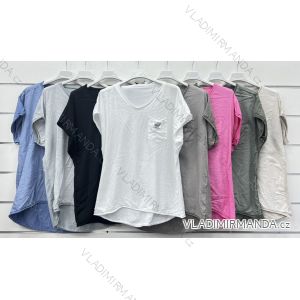 Damen T-Shirt Kurzarm (S / M / L ONE SIZE) ITALIAN FASHION IMWC222158