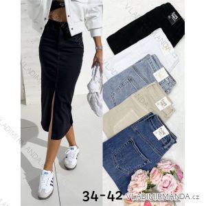 Jeans pants leatherette with zip (XXS-L) LAULIA JWA20108