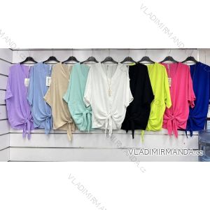 Damen-Kurzarm-T-Shirt aus Baumwolle (S/M EINHEITSGRÖSSE) ITALIAN FASHION IMWGM23457