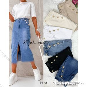 Jeans pants leatherette with zip (XXS-L) LAULIA JWA20108