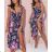 Women's Long Chiffon Short Sleeve Dress (S/M ONE SIZE) ITALIAN FASHION IMWGS231048