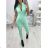 Women's Long Elegant Long Sleeve Jumpsuit (S/M ONE SIZE) ITALIAN FASHION IMWA23289
