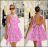 Women's Long Chiffon Short Sleeve Dress (S/M ONE SIZE) ITALIAN FASHION IMWGS231048