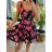 Women's Long Chiffon Short Sleeve Dress (S/M ONE SIZE) ITALIAN FASHION IMWGS231048