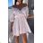 Women's Long Chiffon Short Sleeve Dress (S/M ONE SIZE) ITALIAN FASHION IMWGS231048