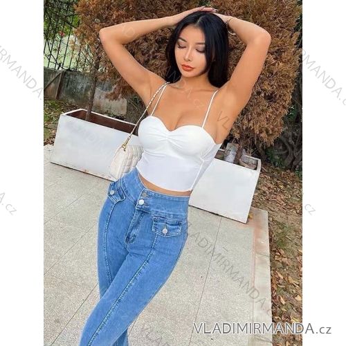 Women's Strappy Tank Top (S/M ONE SIZE) ITALIAN FASHION IMWAE24051