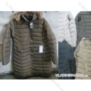 Bunda kabát zimní s kapucí dámský nadrozměrný (l-3xl) HAUGE BY1505