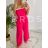 Women's Long Chiffon Short Sleeve Dress (S/M ONE SIZE) ITALIAN FASHION IMWGS231048