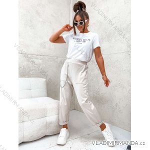 Women's long summer pants (S / M ONE SIZE) ITALIAN FASHION IMWG222474