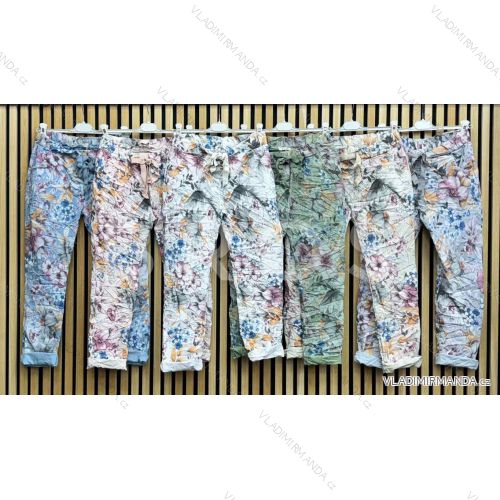 Kalhoty strečové dlouhé dámské (S/M/L ONE SIZE) ITALSKÁ MÓDA IMWGB24024