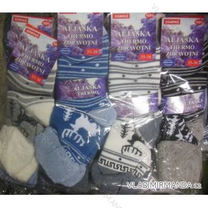 Ponožky teplé thermo zdravotní lem dámské (35-42) ALJAšKA 9518