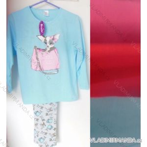 Pajamas long sleeve trousers puppies female cotton (134-164) COANDIN S1371M
