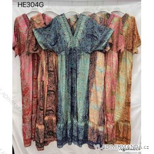 Langärmliges Sommer-Hemdkleid für Damen (S/M/L Einheitsgröße) INDIAN FASHION IMWY23123