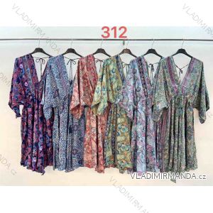 Women's Long Sleeve Summer Shirt Dress (S/M/L ONE SIZE) INDIAN FASHION IMWY23123