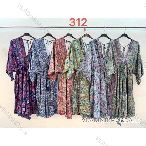 Women's Long Sleeve Summer Shirt Dress (S/M/L ONE SIZE) INDIAN FASHION IMWY23123