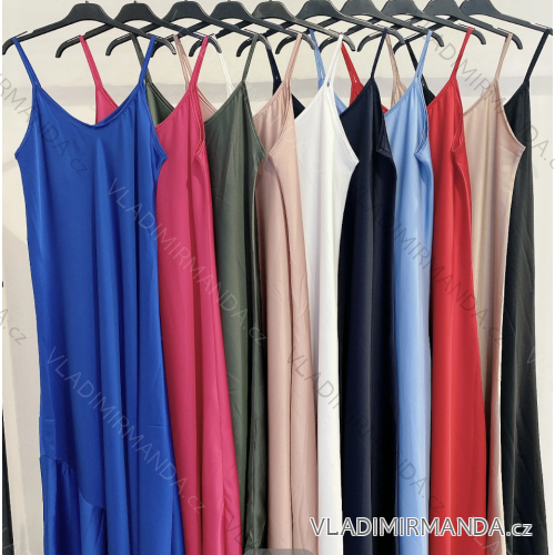 Women's long summer dress with straps (S/M ONE SIZE) ITALIAN FASHION IMPMD243208jd