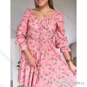 Women's Summer Elegant Shirt Dress Long Sleeve (S/M ONE SIZE) ITALIAN FASHION IMWGB231643
