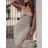 Women's Long Chiffon Short Sleeve Dress (S/M ONE SIZE) ITALIAN FASHION IMWGS231048