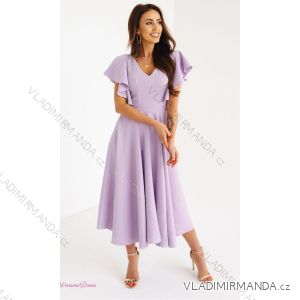 Langes, elegantes Damenkleid mit breiten Trägern (SL) FRENCH FASHION FMPEL23VELVET