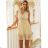 Women's Sleeveless Sequin Velvet Long Party Dress (S/M ONE SIZE) ITALIAN FASHION IMWB233931