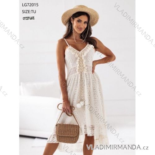 Women's Sleeveless Sequin Velvet Long Party Dress (S/M ONE SIZE) ITALIAN FASHION IMWB233931