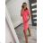 Šaty klasik neon krátký rukáv dámské (S/M ONE SIZE) ITALSKÁ MÓDA IMM24M148727/DU -   žlutá neon -   S/M