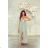 Women's Long Elegant Dress with Wide Straps (SL) FRENCH FASHION FMPEL23VELVET zelená olivová 38