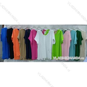 Tunika krátky rukáv dámska nadrozmer (54/56/58 ONE SIZE) TALIANSKA MÓDA IMWQ24218