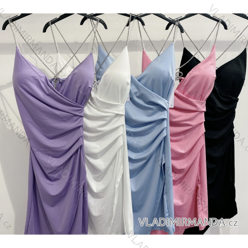 Women's long strapless sequin party dress (S/M ONE SIZE) ITALIAN FASHION IMPMD2360600