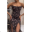 Langes trägerloses Pailletten-Partykleid für Damen (S/M EINHEITSGRÖSSE) ITALIAN FASHION IMPMD2360600