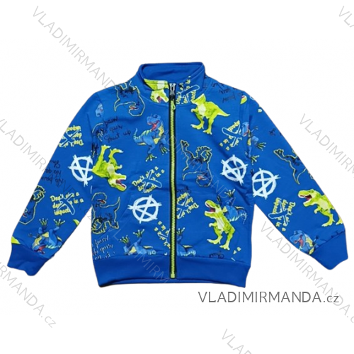 Mikina na zip dlouhý rukáv chlapecká dětská  (98-128) KUGO HC9300