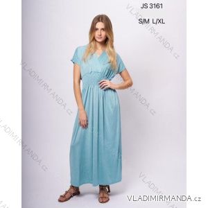 Šaty košilové dlouhý rukáv dámské (S/M ONE SIZE) ITALSKÁ MODA IMB22500