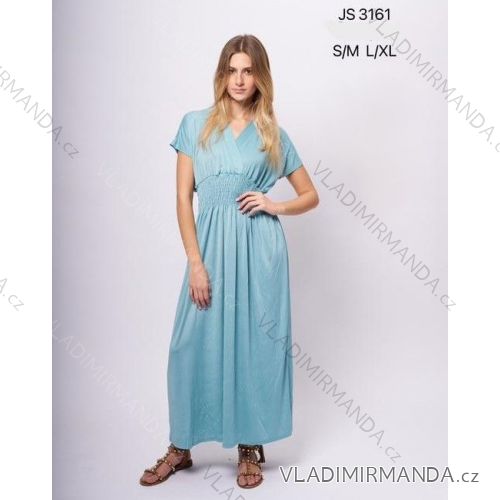 Šaty dlouhé elegantní icecool bez rukávu dámské (S/M L/XL) ITALSKÁ MODA IMB24JS3161