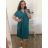Šaty maxi dlouhé oversize krátký rukáv dámské nadrozměr (4XL/5XL ONE SIZE) ITALSKÁ MÓDA IMD22139