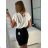 Tunika krátký rukáv dámská (S/M ONE SIZE) ITALSKá MODA IM724005/DUR -   bílá -   S/M