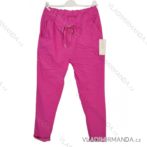 Pants Aladdin Harem Ladies (uni sl) ITALIAN Fashion IMC181968 -   růžová fuchsiová -   L/XL