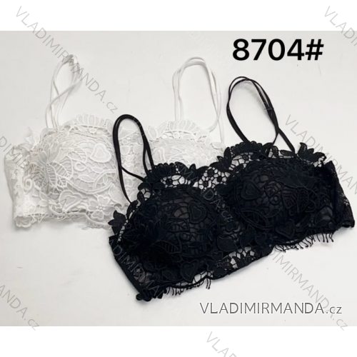 Croptop krajkový na ramínka dámský (S/M ONE SIZE) ITALSKÁ MÓDA IMPLP2487040050