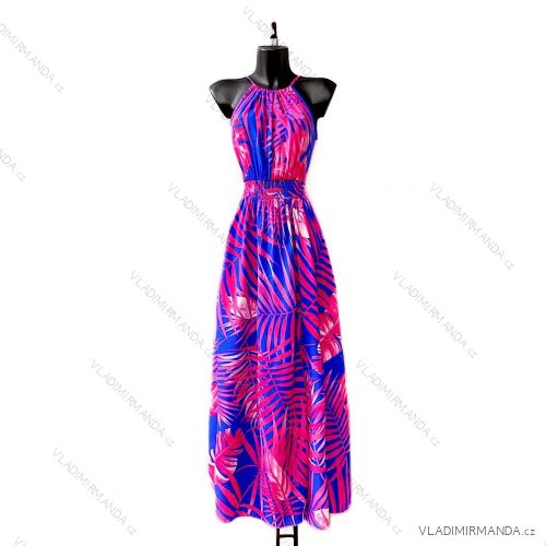 Women's Long Elegant Sleeveless Dress (S/M ONE SIZE) ITALIAN FASHION IMPES24CARINA7